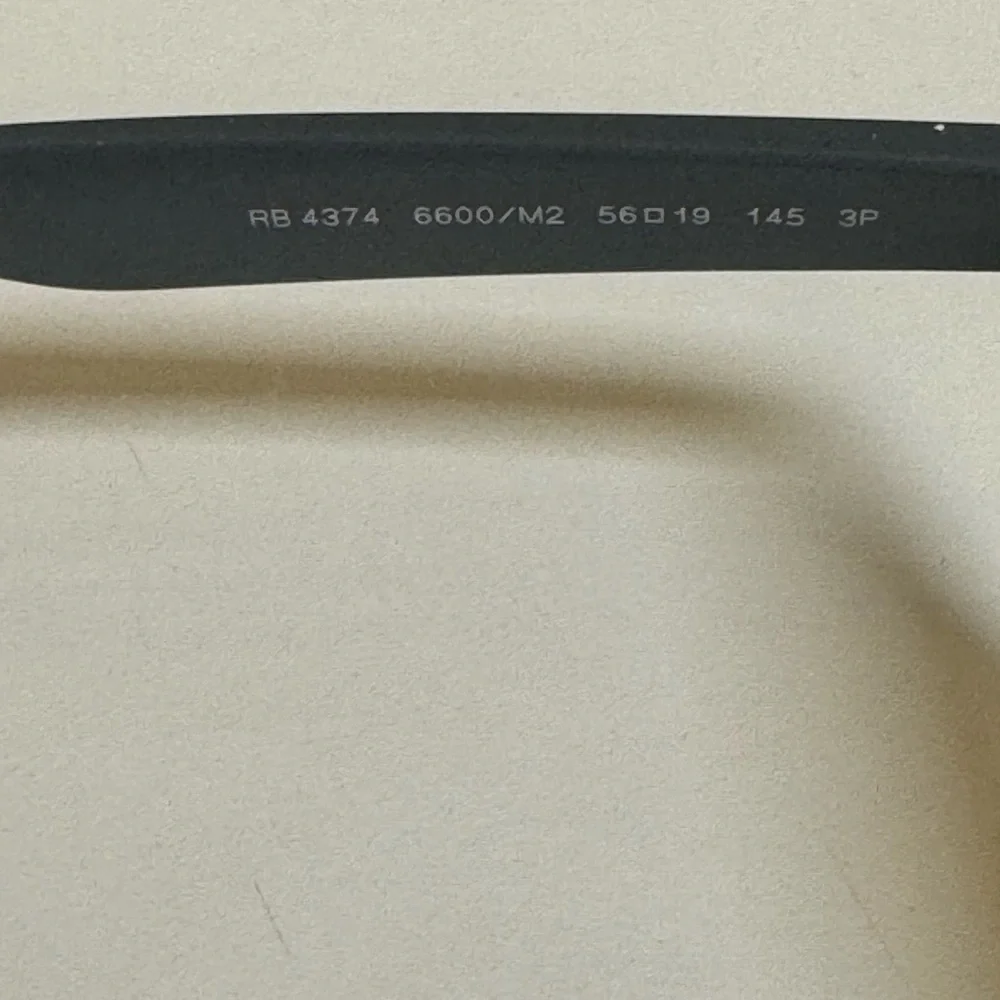 Polarized Ray Ban 4374 6600M2 Brown Grey Sunglasses - Picture 5 of 10